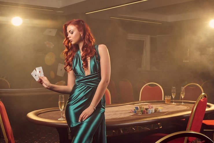 Roda French Roulette sedang berputar dengan bola dalam motion